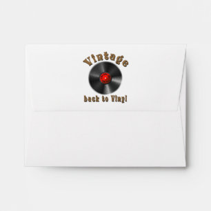 Vintage Back to Vinyl Record Art Envelope