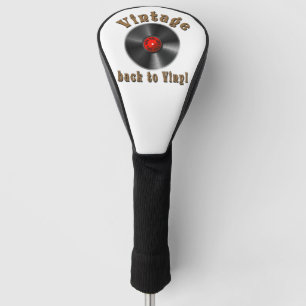 Vintage Back to Vinyl Record Art Golf Head Cover