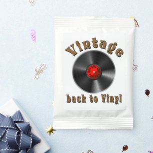 Vintage Back to Vinyl Record Art Hot Chocolate Drink Mix