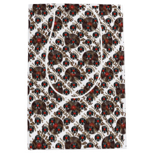 Vintage Back to Vinyl Record Art Medium Gift Bag