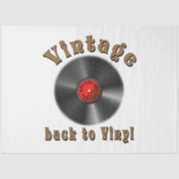 Vintage Back to Vinyl Record Art