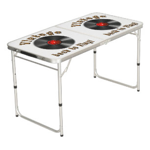 Vintage - Back to Vinyl, the record is back Beer Pong Table