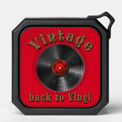Vintage _ Back to Vinyl the record is back Bluetooth Speaker