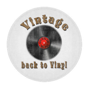 Vintage - Back to Vinyl, the record is back Cutting Board