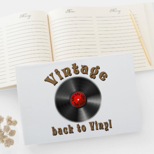 Vintage _ Back to Vinyl the record is back Guest Book