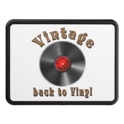 Vintage _ Back to Vinyl the record is back Hitch Cover