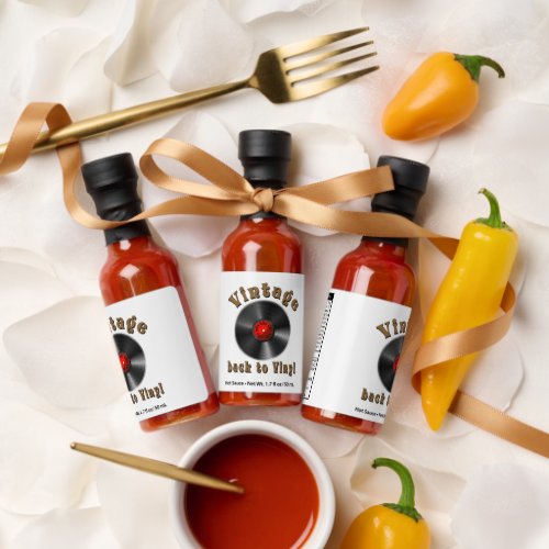 Vintage _ Back to Vinyl the record is back Hot Sauces