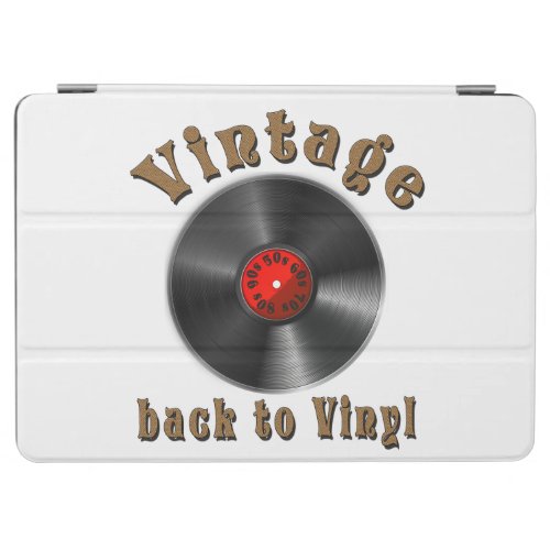 Vintage _ Back to Vinyl the record is back iPad Air Cover