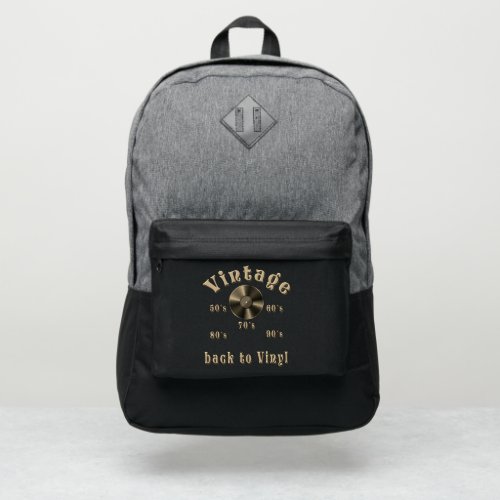 Vintage _ Back to Vinyl the record is back Port Authority Backpack
