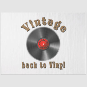 Vintage - Back to Vinyl, the record is back Tissue Paper