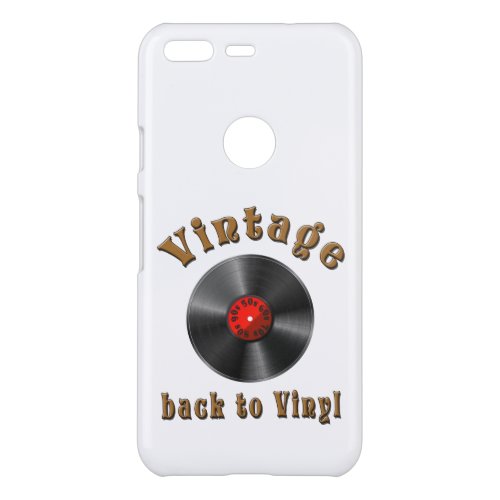 Vintage _ Back to Vinyl the record is back Uncommon Google Pixel Case
