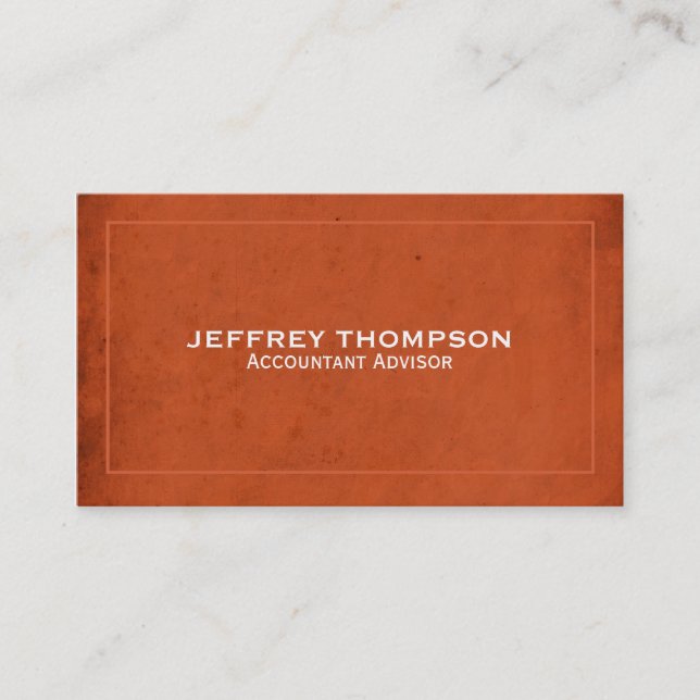 Vintage Background Business Card (Front)