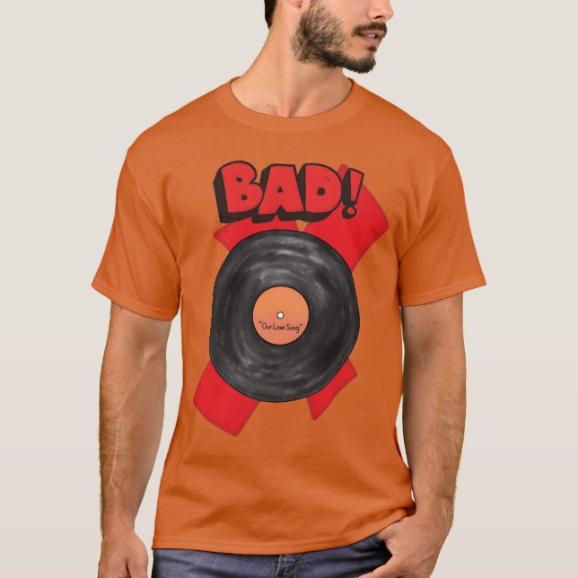 Vintage Bad Music girl T-Shirt (Front)