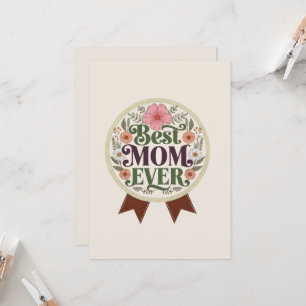 Vintage Badge Vintage Invitation best mom ever