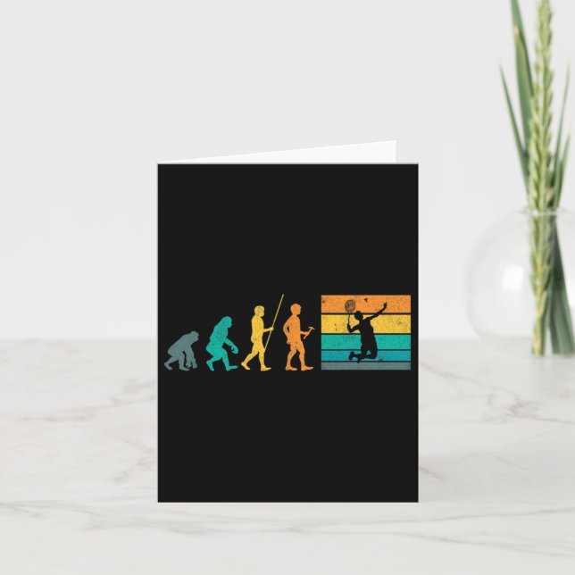 Vintage Badminton Evolution Shuttle Retro Badminto Card (Front)