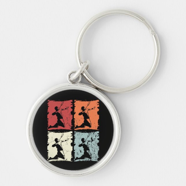 Vintage Badminton Keychain (Front)