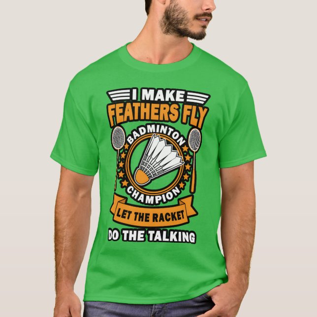 Vintage Badminton Quote Design girl T-Shirt (Front)