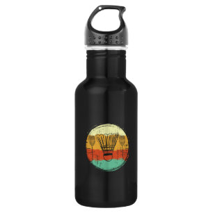 Vintage Badminton Set Stainless Steel Water Bottle