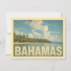 Vintage Bahamas Travel Postcard