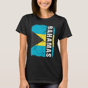 Vintage Bahamian Flag Bahamas Pride Roots Heritage T-Shirt