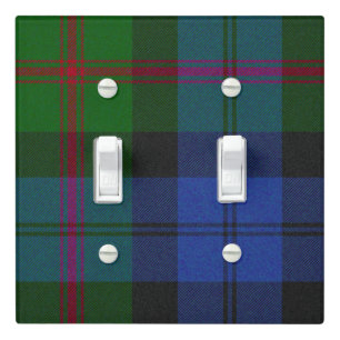 Vintage Baird Clan Highland Tartan Plaid Light Switch Cover