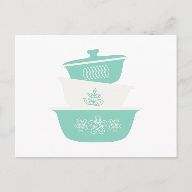Vintage Bake Ware Postcard (Front)