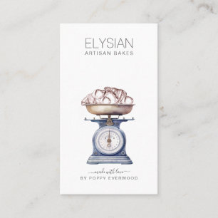 Vintage Baker Bakery Pastry Chef Business Card