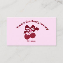 Vintage bakery business card