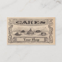 Vintage Bakery business Cards