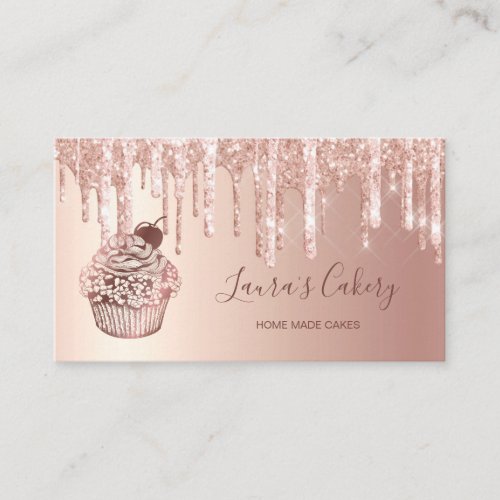 Vintage Bakery Cupcake Chef Catering Sweets Pastry Business Card