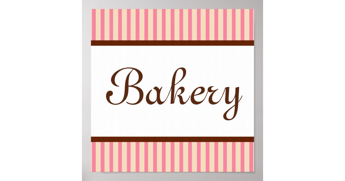 Vintage Bakery Sign Art Print | Zazzle.com