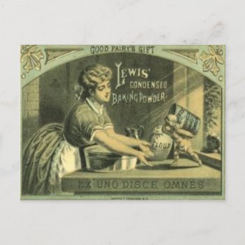 Vintage Baking Powder Postcard From 1880 by cardland at Zazzle