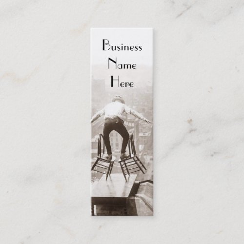 Vintage Balancing Act Bookmark Business Cards