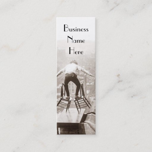 Customizable Vintage Balancing Act Bookmark Business Cards
