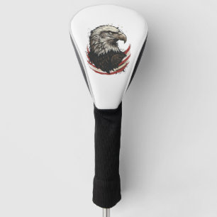 Vintage Bald Eagle Patriotic Engraving Shirt Desig Golf Head Cover