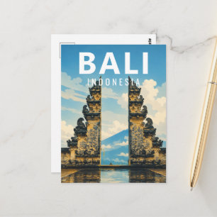 Vintage Bali Postcard – Lempuyang Gate of Heaven
