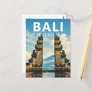 Vintage Bali Postcard – Lempuyang Gate of Heaven