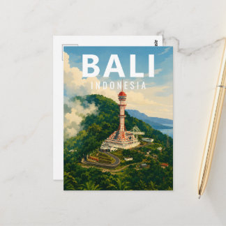 Vintage Bali Postcard – Turyapada Tower Buleleng