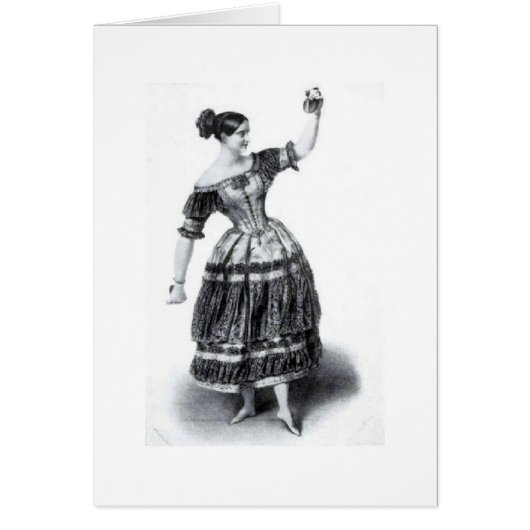 Vintage Ballerina Fanny Elssler, (Front)