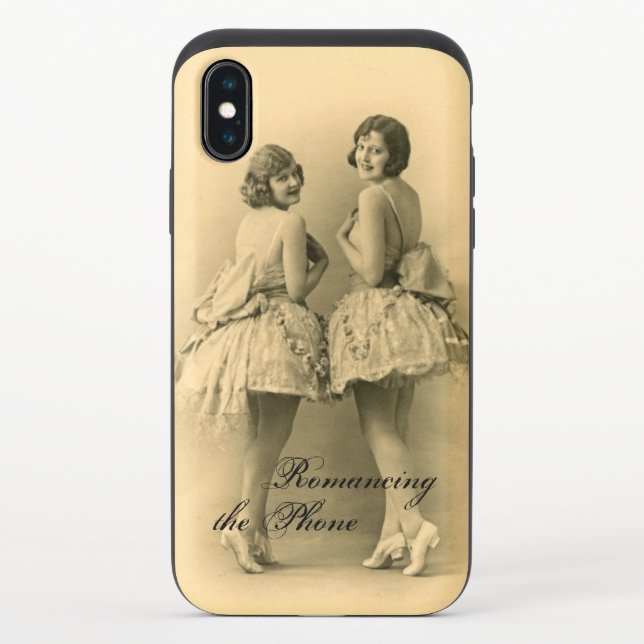 Vintage Ballerinas iPhone XS Slider Case Funny (Back)