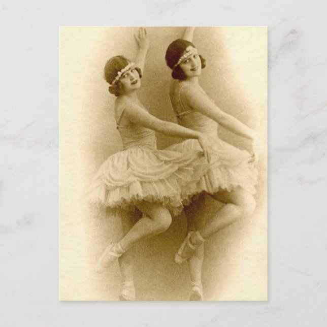 VIntage Ballerinas Postcard (Front)
