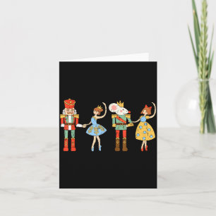 Vintage Ballet Sugar Plum Fairy Nutcracker Squad C Card