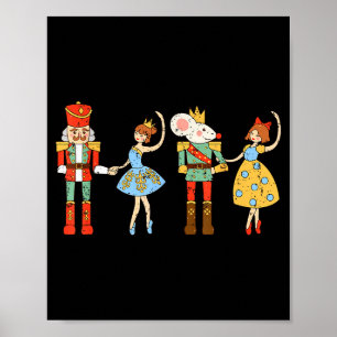 Vintage Ballet Sugar Plum Fairy Nutcracker Squad C Poster