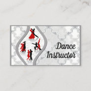 Vintage Ballroom Dance Teacher Business Card at Zazzle
