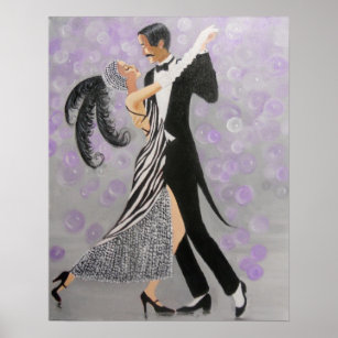 Art Ad Minstrel Musicians 1930's Dancers Deco Poster Print 