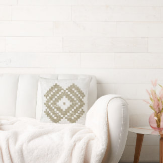 Vintage Baltic Pattern Panevala Throw Pillow