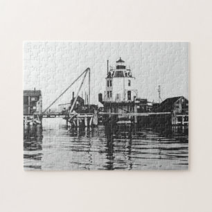 Vintage Baltimore Lighthouse Jigsaw Puzzle