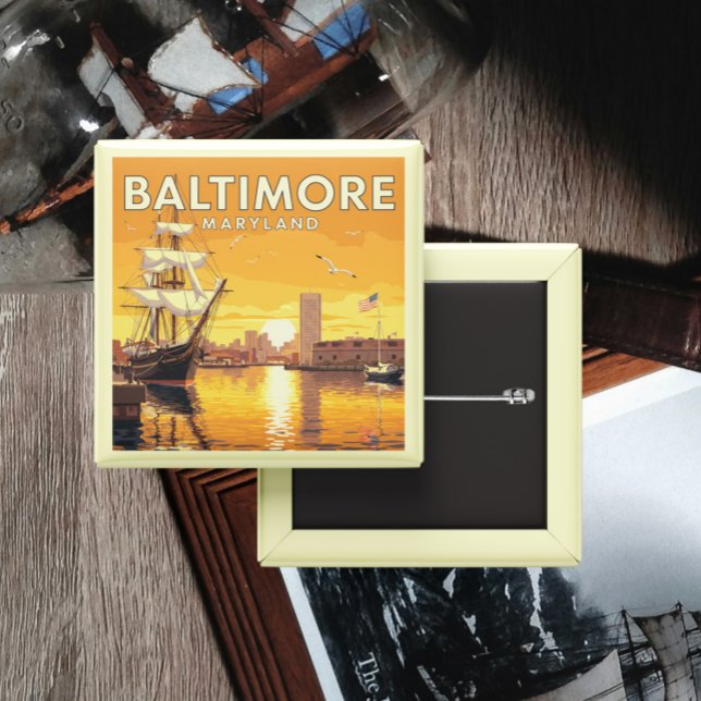Vintage Baltimore Maryland Button (Creator Uploaded)