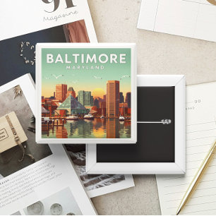 Vintage Baltimore Maryland Button