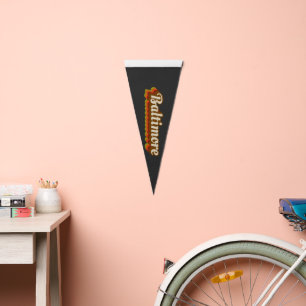 Vintage Baltimore Pennant Flag